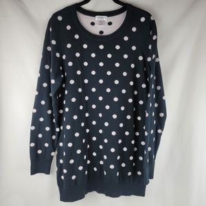 Motherhood Maternity Polka Dot Sweater Size Medium